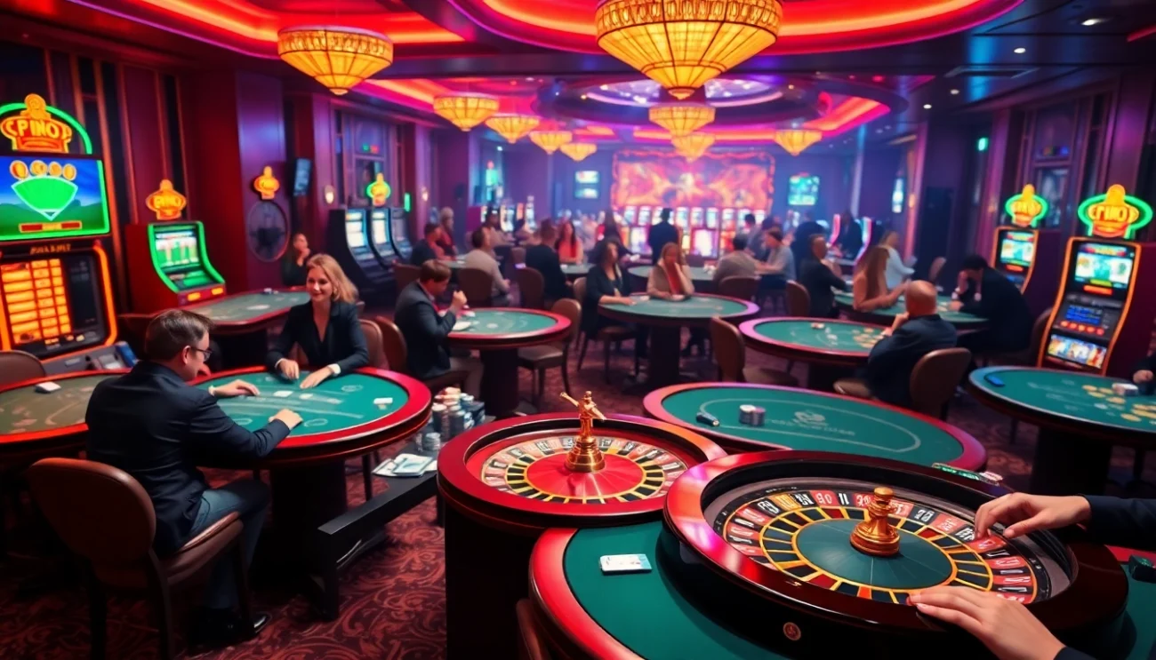 Players celebrate their wins at blackjack and poker tables at https://88aavega.com/, capturing the thrill of casino gambling.